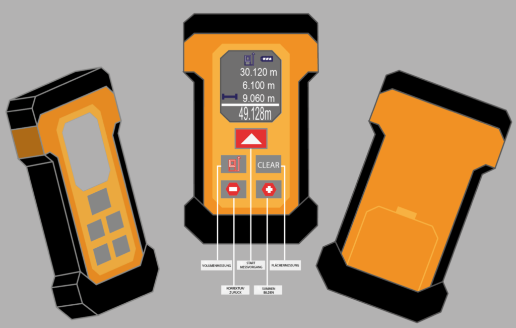 Laser measure device – Product Design